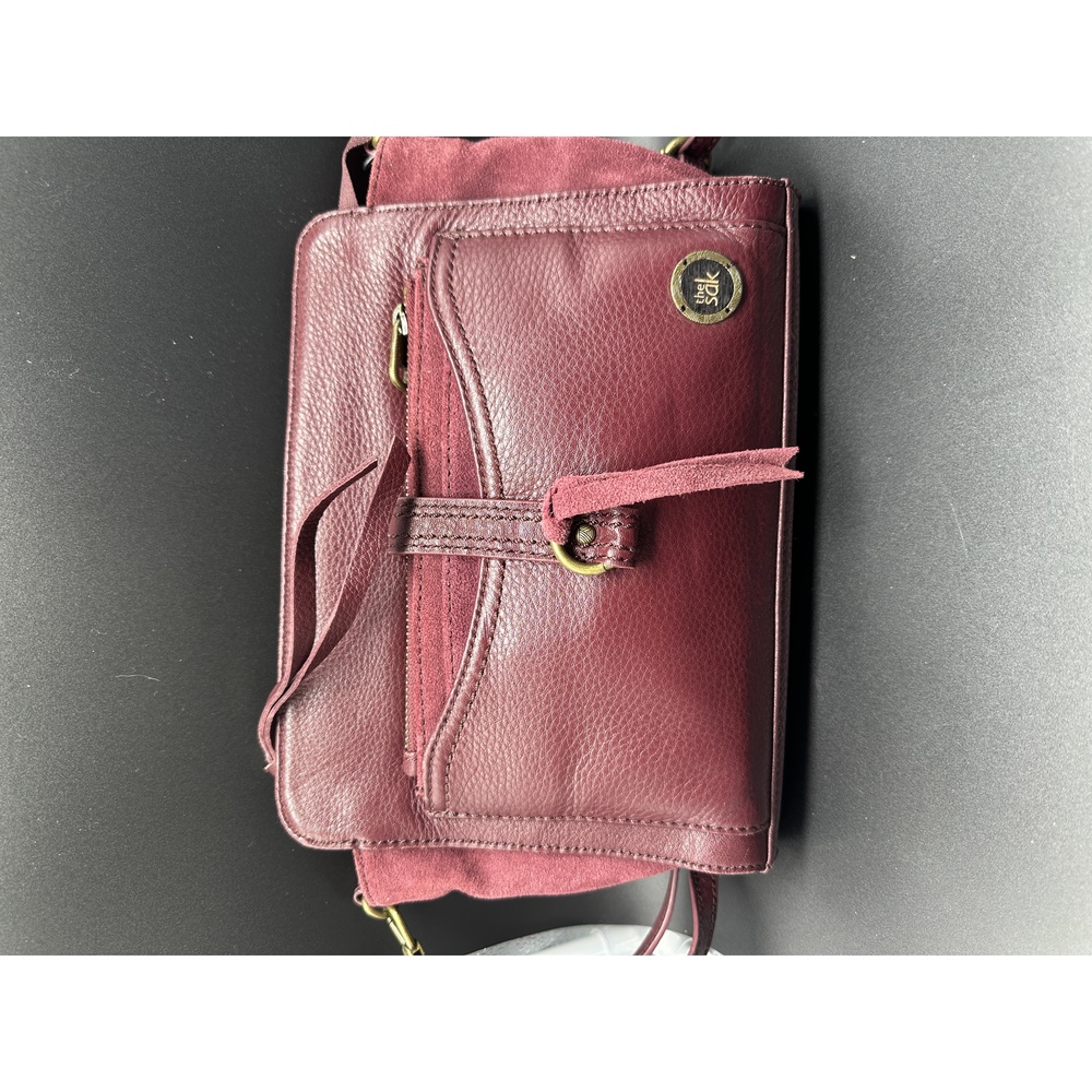 The Sak Red Crossbody Bag with Chic Design